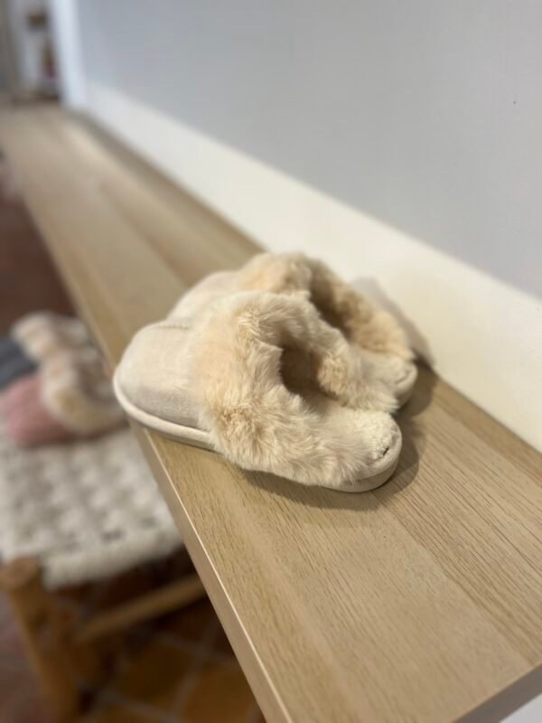 Chausson « Moumoute » Beige – Image 2