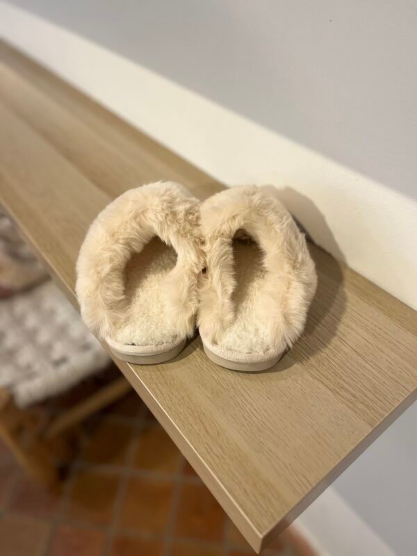 Chausson « Moumoute » Beige – Image 3
