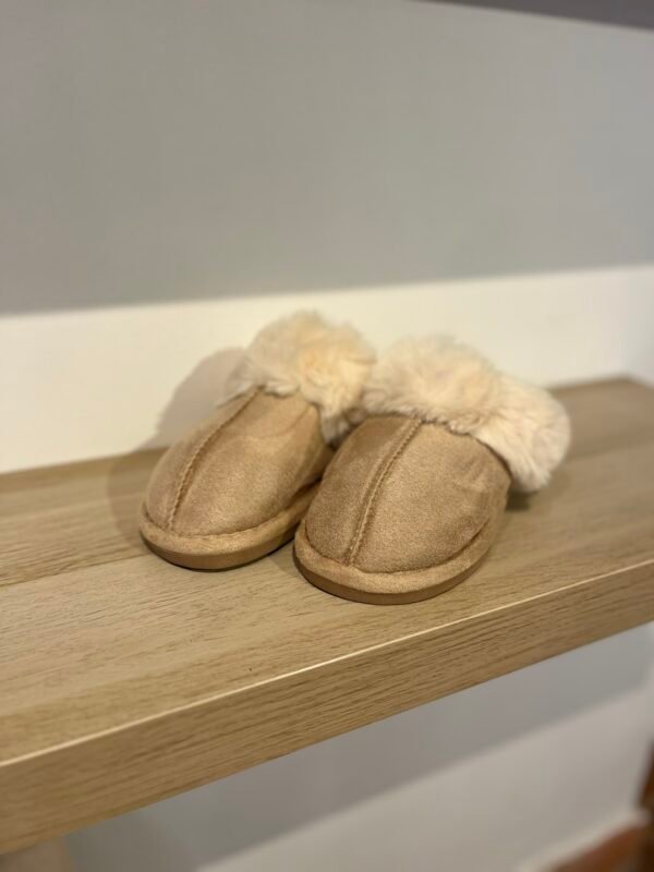 Chausson « Moumoute » Marron clair